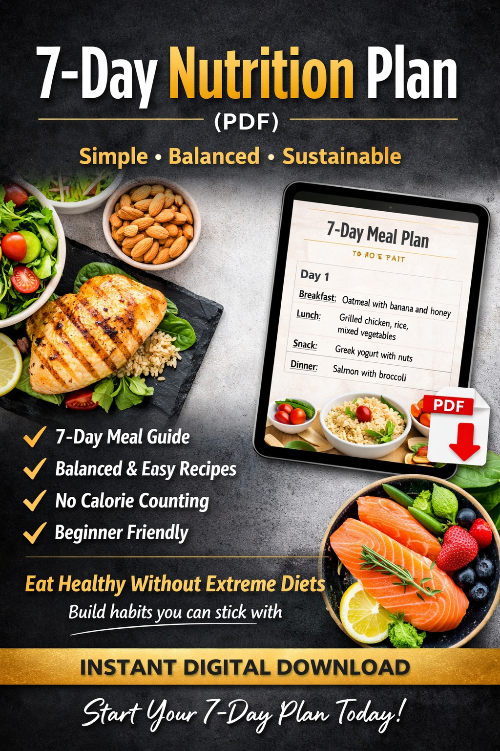 7  Day Nutrition Plan Only