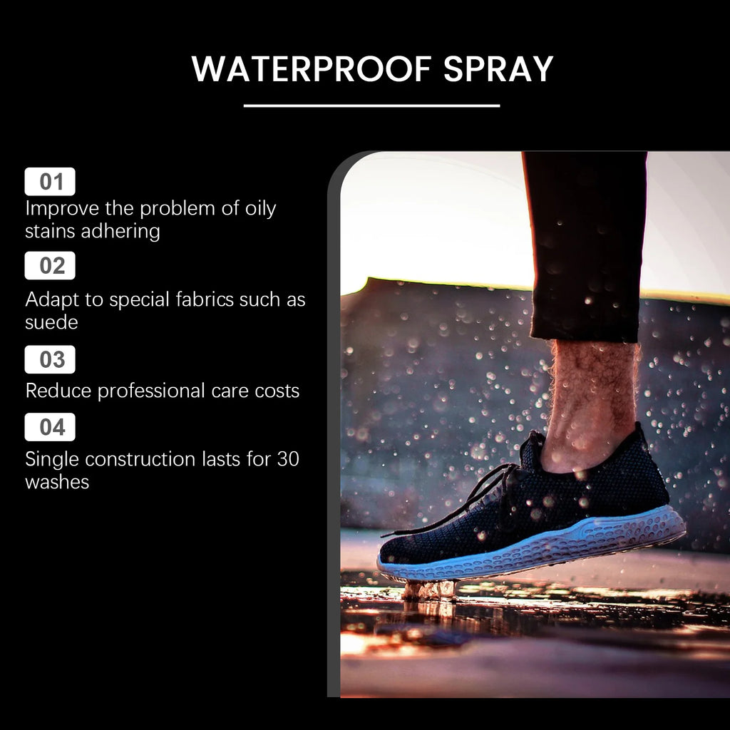 Nano Waterproof And Antifouling Spray Daily Care Fabric Shoes Bags Reduce Dirt Adhesion Rain Oil Proof Long-term Effective Care